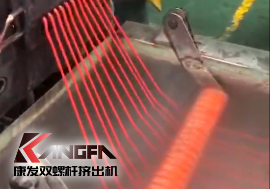 康發售后服務無止境！客戶水拉條JSH-75雙螺桿擠出機 普通玻纖增強改性售后維保記