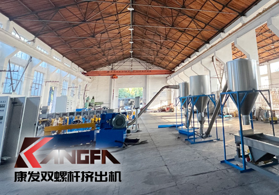 雙螺桿擠出機設備螺桿料筒常見故障維修 康發雙螺桿擠出機