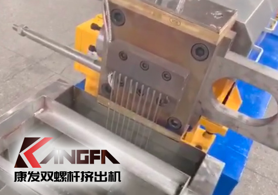 “中國制造”尋求挖掘更大的非洲需求！JSH-65型雙螺桿擠出機設(shè)備出口設(shè)備帶料試機，坐標非洲！